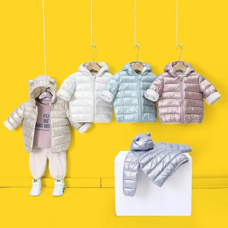 Girls' Down Coat Boys' Winter Cotton Clothes Children's Warm Hooded Outerwear New Fashion Parkas Kids Autumn Casual Jacket