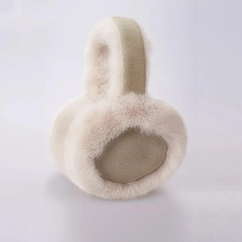 Ohrenwärmer für Winterwetter, Gehörschutz, flauschiger Winter-Ohrenschützer aus Kunstfell für Damen, faltbarer Ohrenwärmer mit weichem Wetter