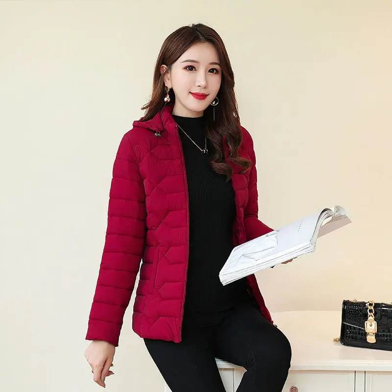 

Down Cotton Jacket 2023 Winter New Casual Elegant Loose Fit Women's Coat Temperament Versatile Large Size Female Outerwear 6XL