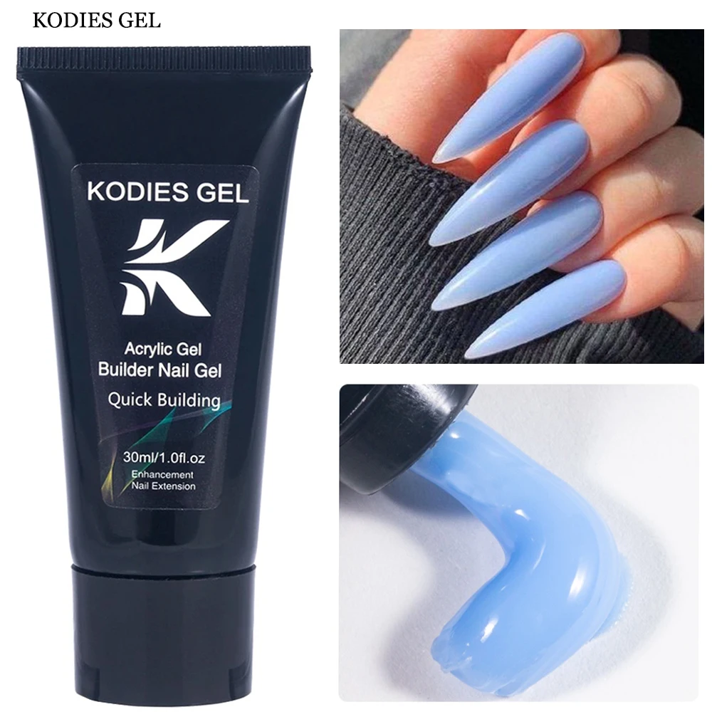 KODIES GEL Poly Nail Gel Polish Acrylic Solid Construction Hard Gel Varnish 30ML Semi Permanent UV Builder Gellak for Extension