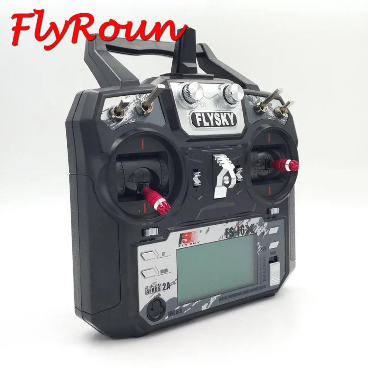 

FLYSKY FS-i6X FS i6X 10CH 2.4GHz AFHDS 2A RC Transmitter With X6B iA6B A8S iA10B iA6 Receiver for RC FPV Racing Drone Retailbox