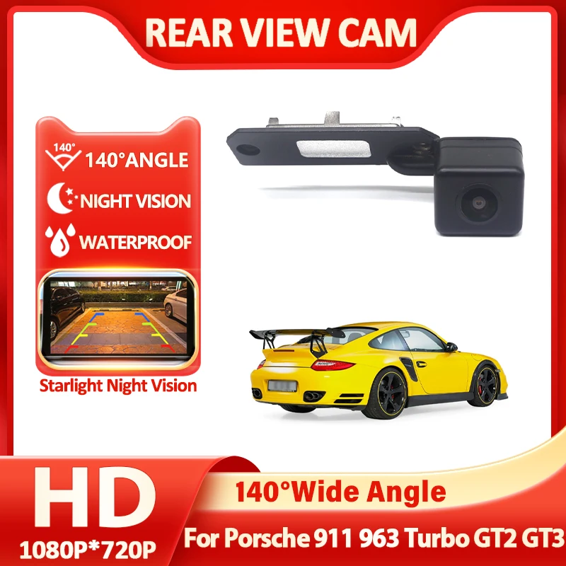 Night Vision Car Rearview Parking Rear View Camera HD For Porsche 964 993 996 Carrera 911 1989~2000 2001 2002 2003 2004 2005