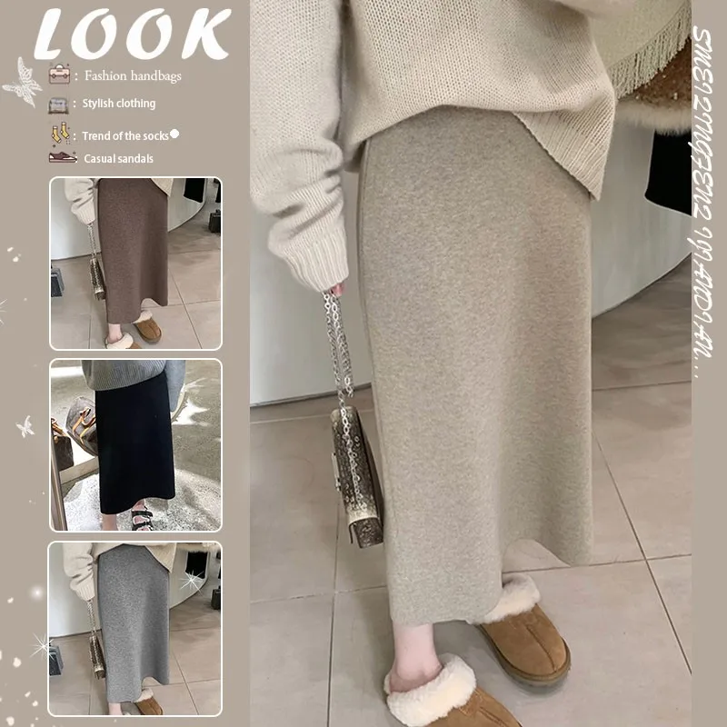 ele-soft-woolen-knitted-skirt-women's-autumn-winter-mid-length-straight-a-line-skirt-high-waist-faion-accory