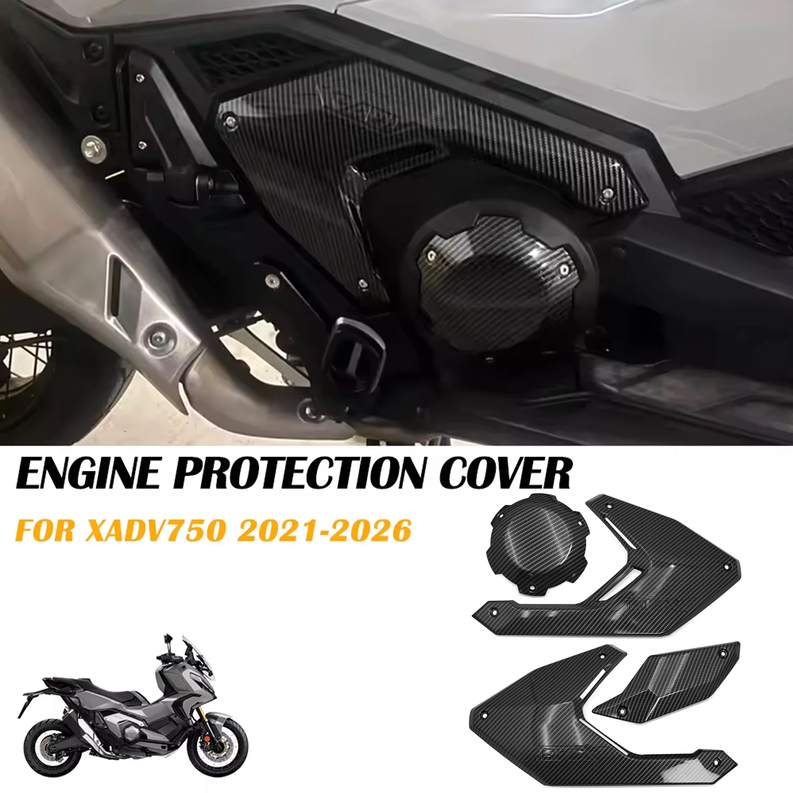 

For Honda XADV750 2026 x-adv 750 2021-2025 Side Fairing Panel Engine Guard Cover Shell Bodywork Set Motorcycles Frame Cowl