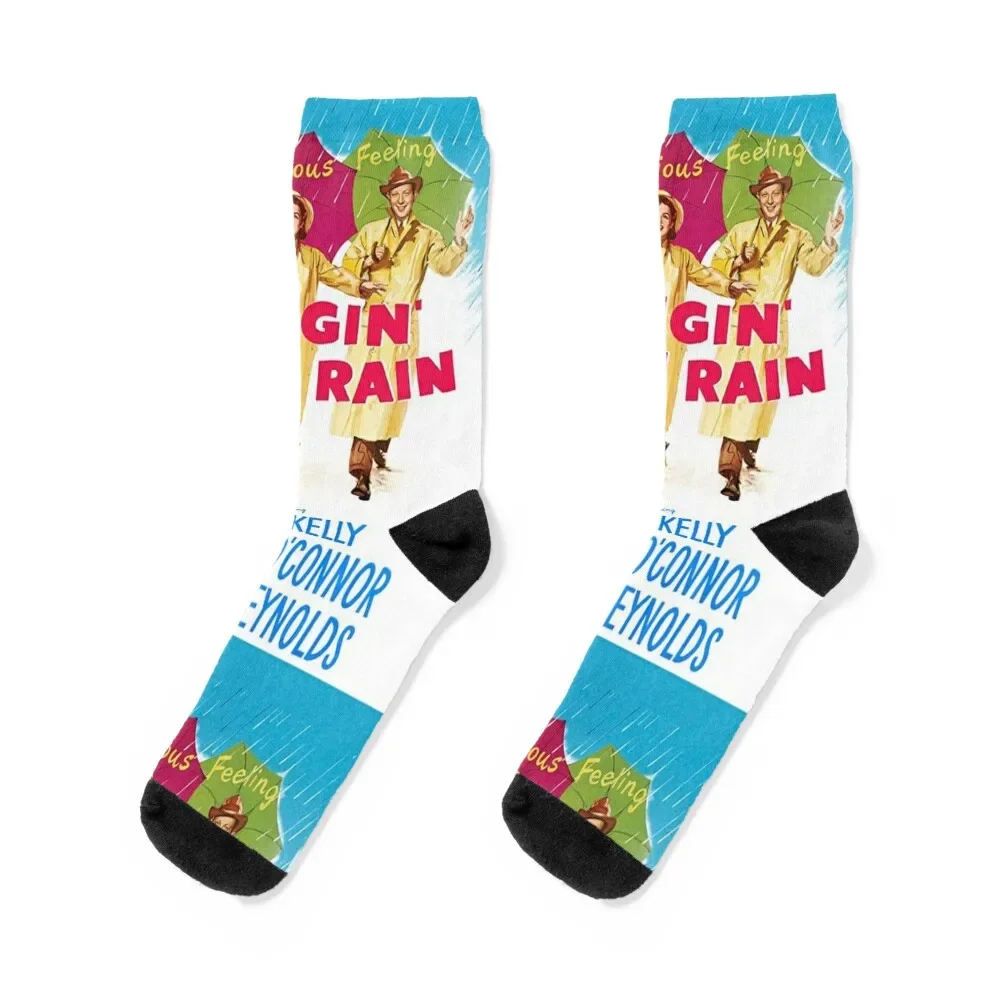 

Singing in the rain Socks Soccer christmas gifts custom Designer Man Socks Women's