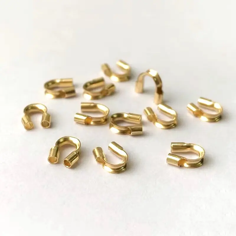 14K Gold filled Cable Thimble Wire Wire Guards for Jewelry Making Handmde DIY Accessories Gold Jewelry Findings