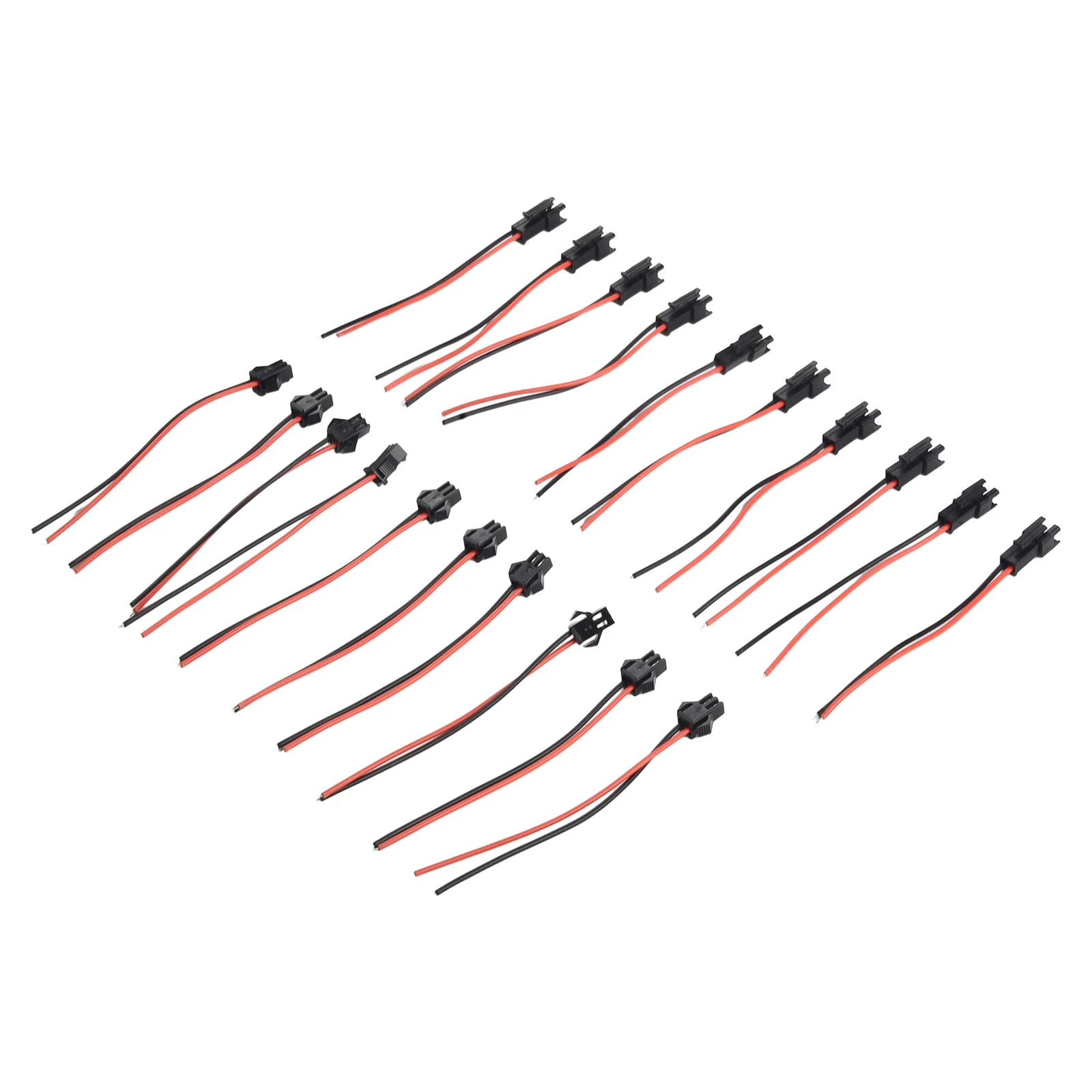 5/10 Pcs PVC LED Strip 2.54mm SM 2-Pin 2P Connector Plug Male / Female Head Wires Cables Electrical Equipment