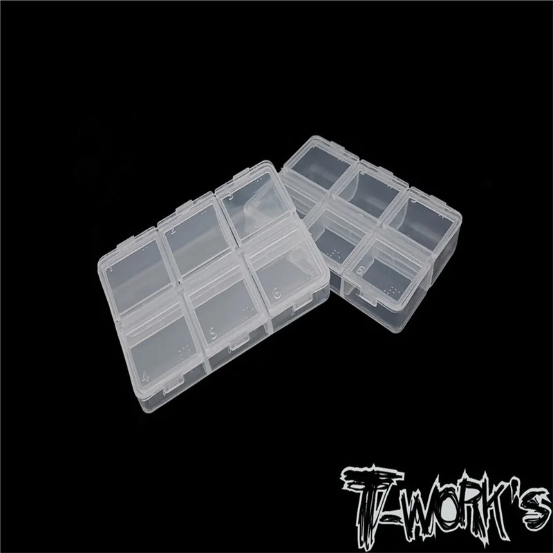 Original T works TT-047 6 Case Hardware Storage Boxes ( 8.2 x 6x 1.8cm ) 2pcs. professional Rc part