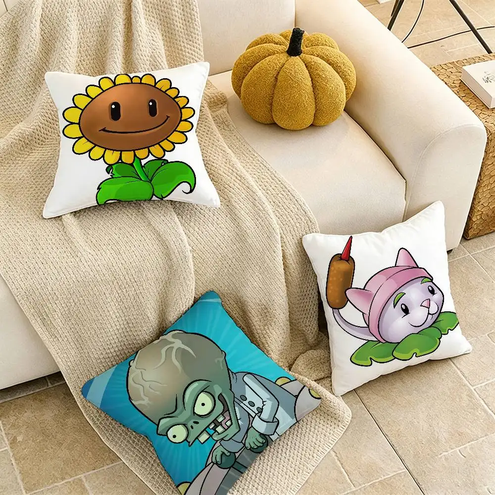 

Game P-Plants VS Zombies Pillow Case for Sofa Living Room Home office Decor Protective Cover