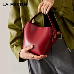 LA FESTIN Original Ladies Leather Bag New 2023 Women Handbag Fashion Design Crossbody Shoulder Bag Women's bag Luxury Products