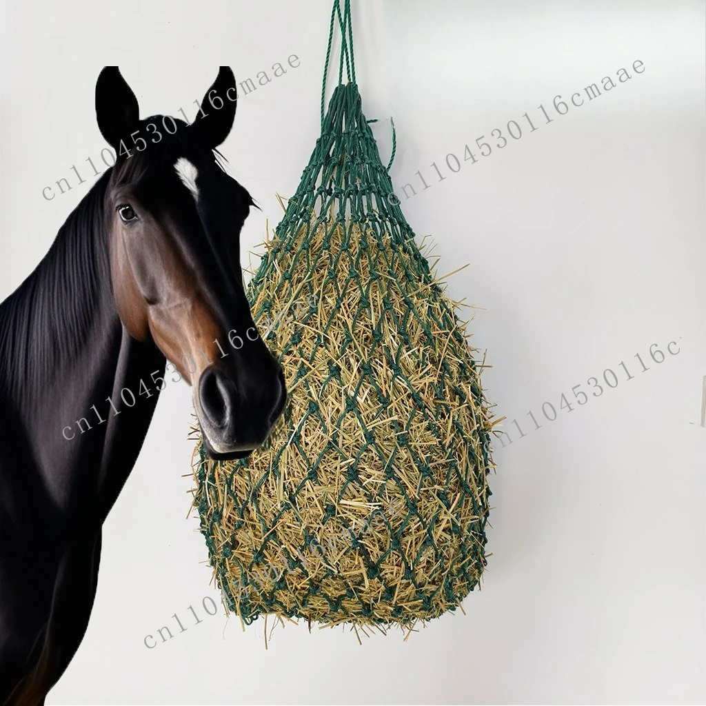 Horse straw net horse straw bag, small hole hay feed net equestrian supplies slow feeder, hay net hay bag
