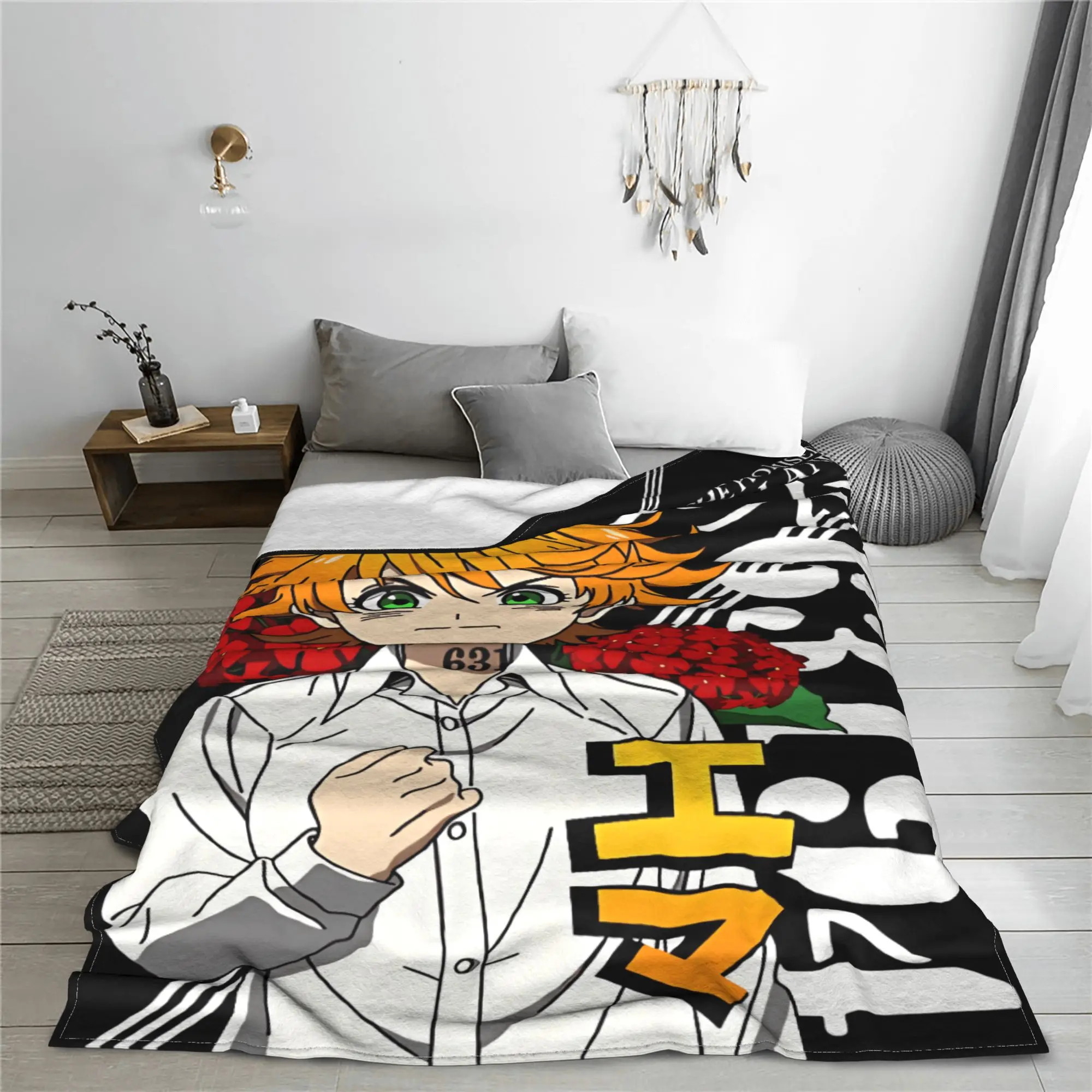 وعد نيفرلاند الفانيلا بطانية الشتاء إيما لينة رمي بطانية لصبي فتاة في الهواء الطلق مضحك المفرش أريكة غطاء سرير