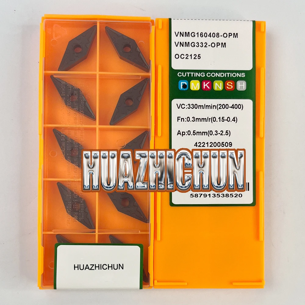

HUAZHICHUN VNMG160408-OPM OC2125 CNC Carbide Inserts For P