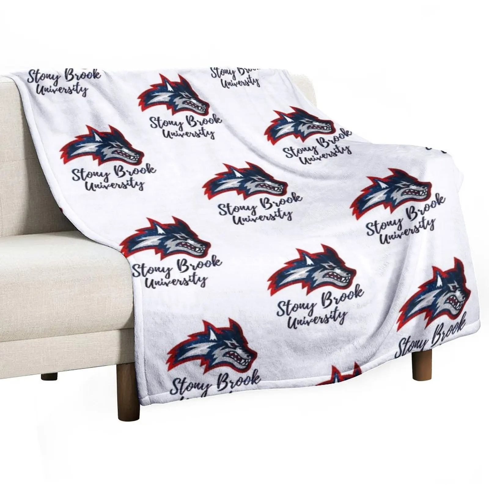 

Glitter Stony Brook University Throw Blanket Soft Beds Plaid on the sofa Camping Blankets