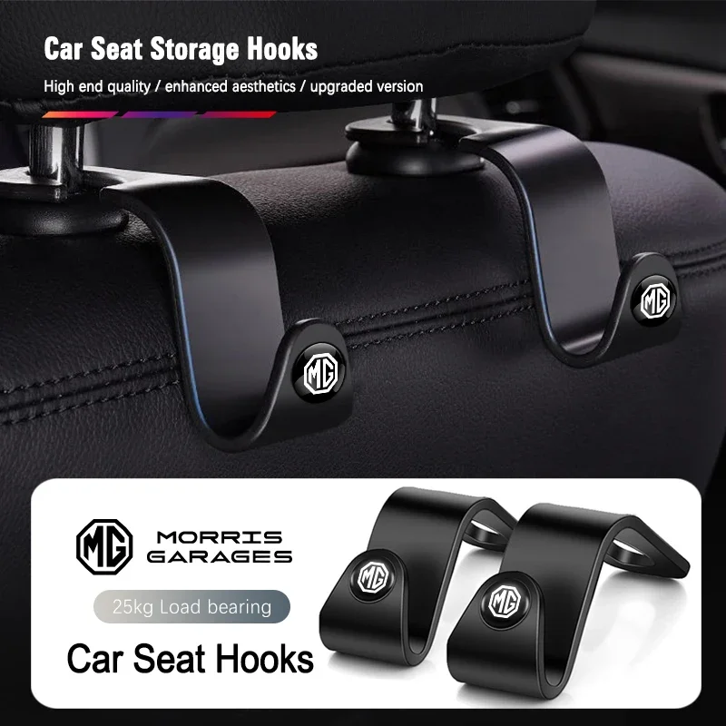 Headrest Bag Hanger Seat Back Storage Organizer Car Bag Holder For MG ZS MG4 EV MG HS MG3 MG5 EV Marvel R MG ONE MG6 MG ZS EV