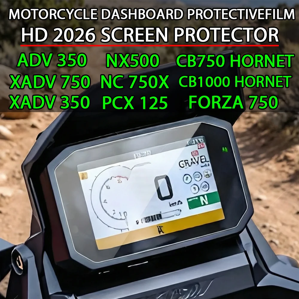 Image of Für Honda XADV 750 2026- Kratzschutzfolie für Instrumentenanzeige CB650R FORZA 750 ADV 350 Motorrad-Schutzfolien für Armaturenbrett