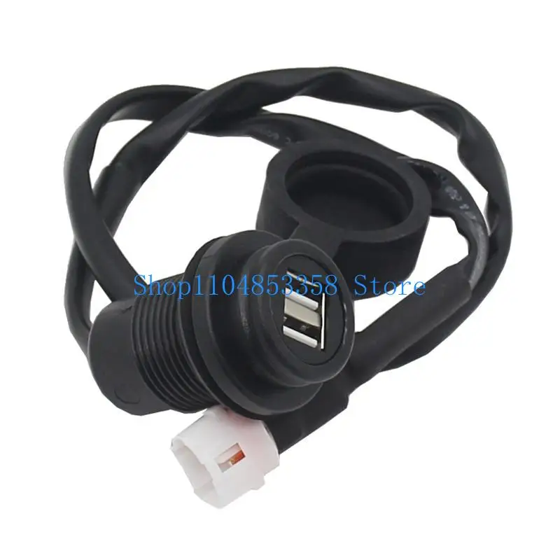 

652F Dual-USB Plug Socket Adapter for MT-09 SP-MT07 XSR700 XSR900 Tracer- Motorcycle Accessories USB Charging Socket