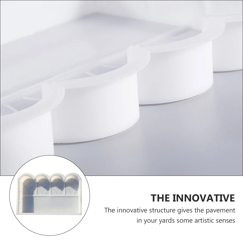 

Garden Fence Plastic Mold for Concrete Brick Cement Paver Making Tool DIY Lawn Edging Mould for Outdoor Pathway Construction