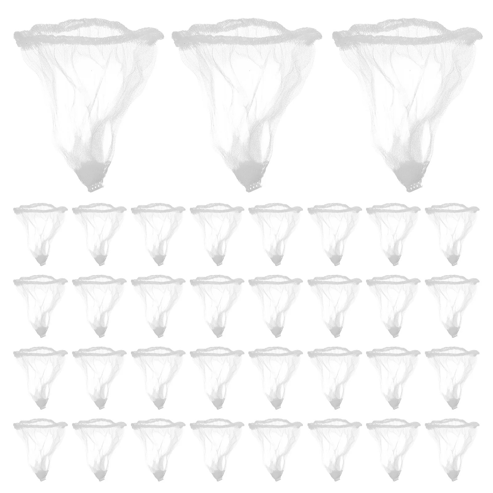 100Pcs Kitchen Sink Filter Bags Elastic Mesh Garbage Drain Strainer Nets Disposable Anti-Clogging Waste Catcher Bags
