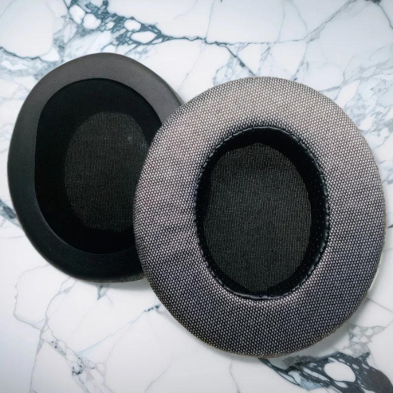 Ear Pads Replacement Gray Flannel Foam with Audio-Technica M40X M50 M50X MSR7/Fostex T50RP/MDR 7506/Hyperx Cloud Alpha hyperx Cl