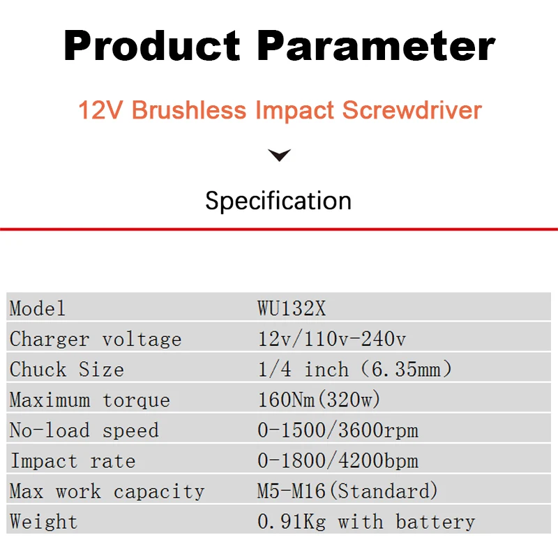 Imagem -02 - Worx-chave de Fenda sem Fio Wu132x Parada Automática Velocidades Ajustáveis e Engrenagem Inteligente sem Escova Bateria 12v Universal 160nm