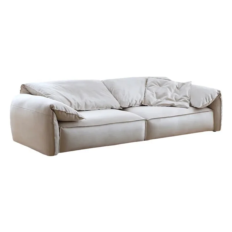 Elephant sofa Internet celebrity Italian minimalist designer frosted cowhide living room furniture leather down ear sofa