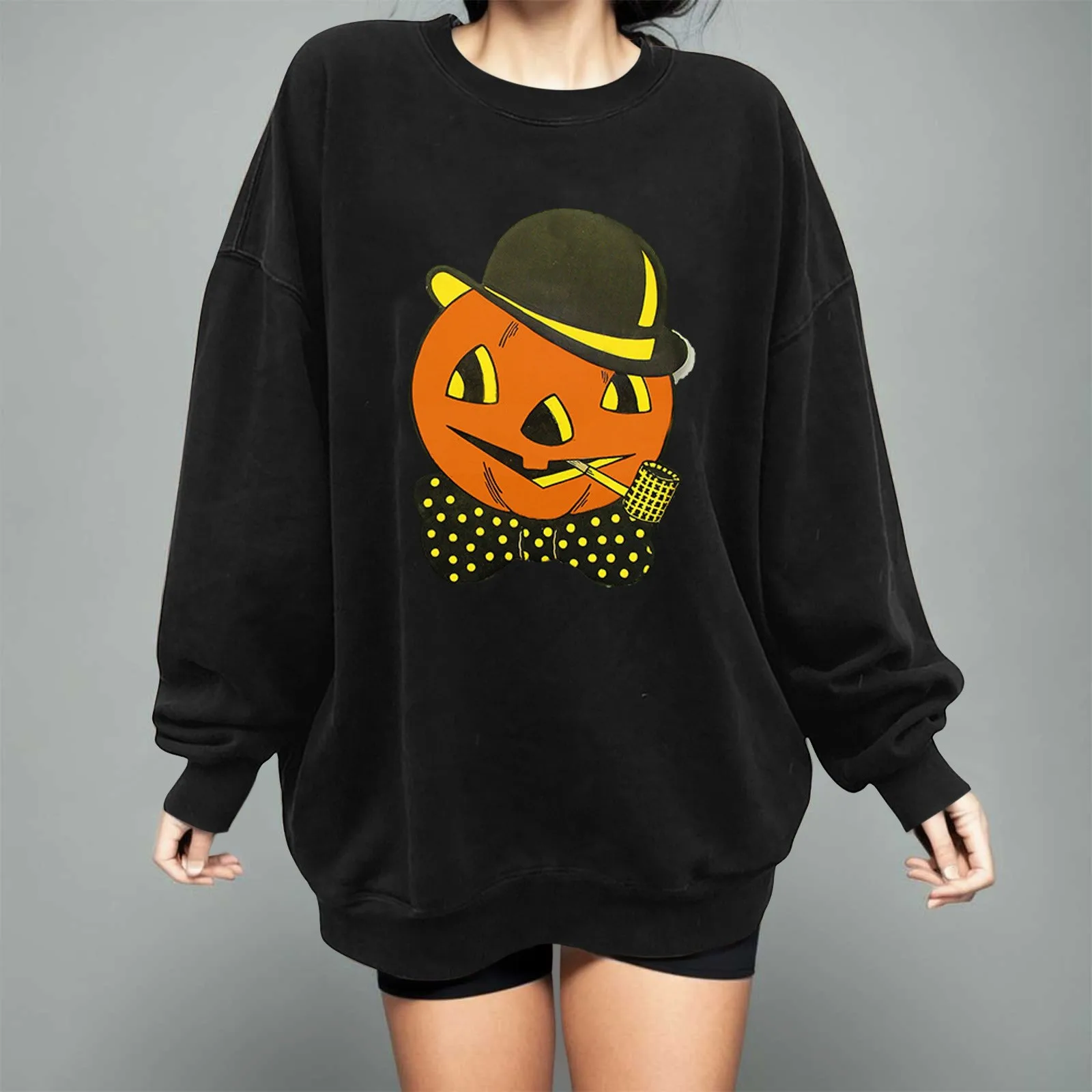 

Fleece Zip Hoodies Women Women Halloween Sweatshirt Summertime Long Sleeves Undershirt Plaid Round Neck Light Lingerie Set