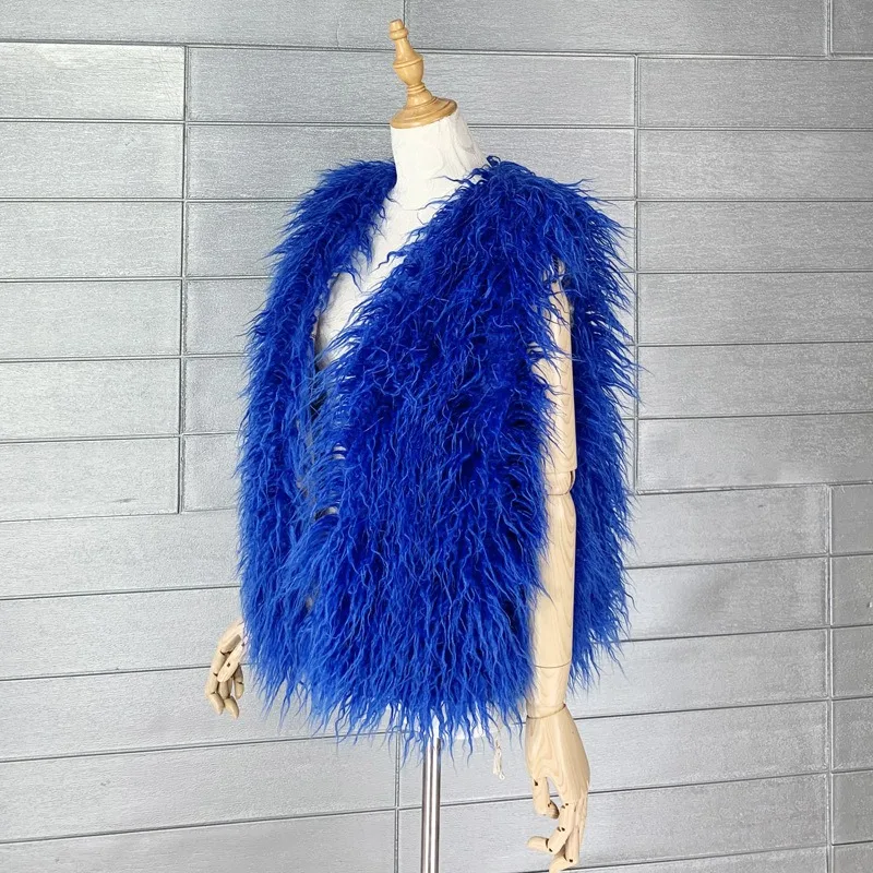 Jacket Coat Waistcoat Vest Faux Fur Women's Autumn/Winter Eco-Friendly Warm New Fashionable Comfortable Minimalist Niche Premium