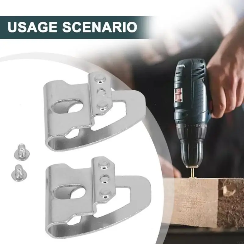 WXTC 2PCS電気ドリルベルトクリップフックハンマーインパクトレンチハンギングアクセサリー