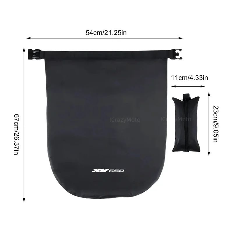 Bolsa de casco de motocicleta impermeable portátil para SV 650 SV650X SV650/S, gran capacidad, bloqueo de contraseña, equipaje antirrobo St