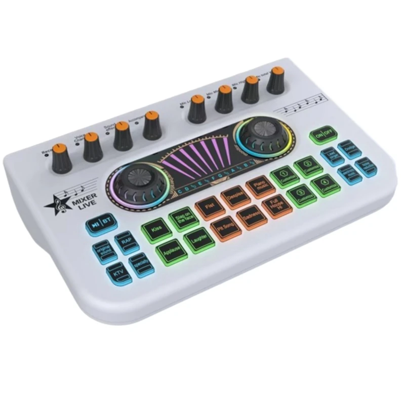 X3 Live Voice Mixer Audio Interface Console Live Microphone Sound Card For Recording Streaming Smartphone