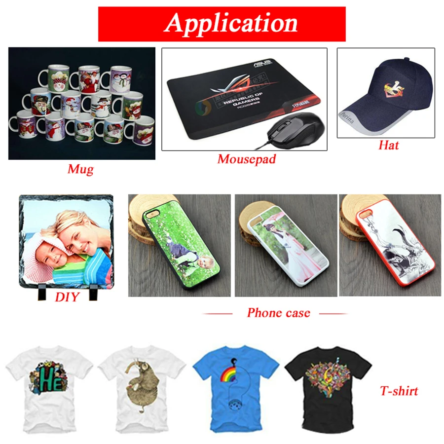 50sheets A3 A4 Heat Sublimation Transfer Paper By Inkjet Printer For Polyster T-shirt Fabric Clothes Mugs Glasses Cutting Mat