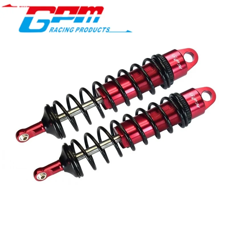 Amortisseurs à ressort réglables arrière en aluminium GPM SLE143R 6061-T6, 143MM avec axe de 6MM pour TRAXXAS 1/8 SLEDGE RC Upgrade