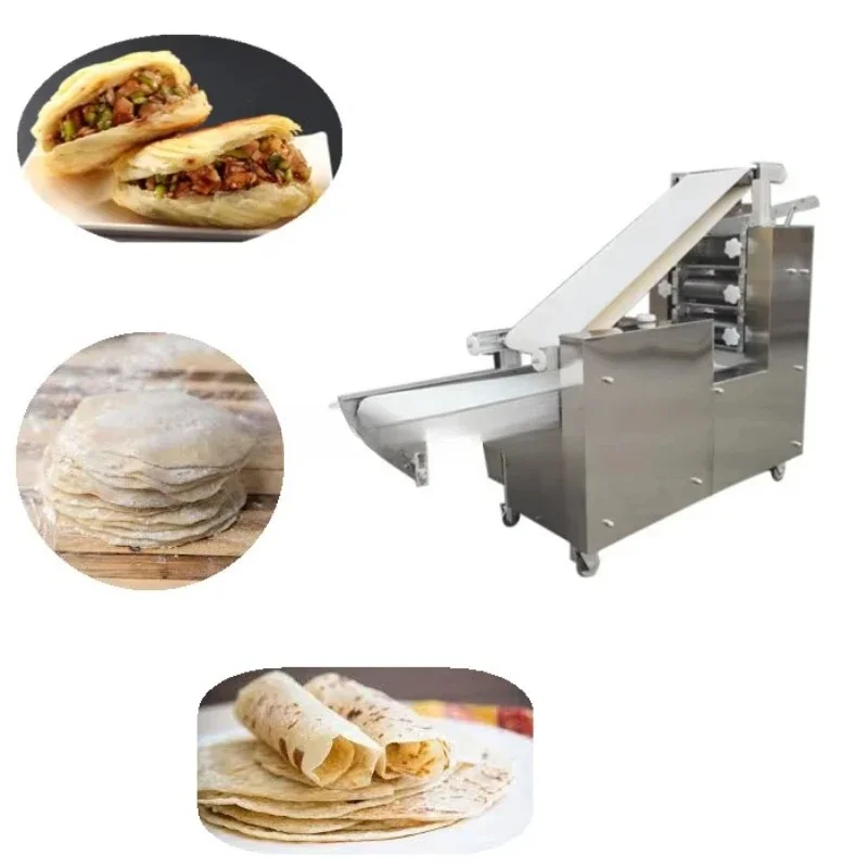 Reliable desktop tortilla bread maker with motor automatic high speed food grade stainless steel