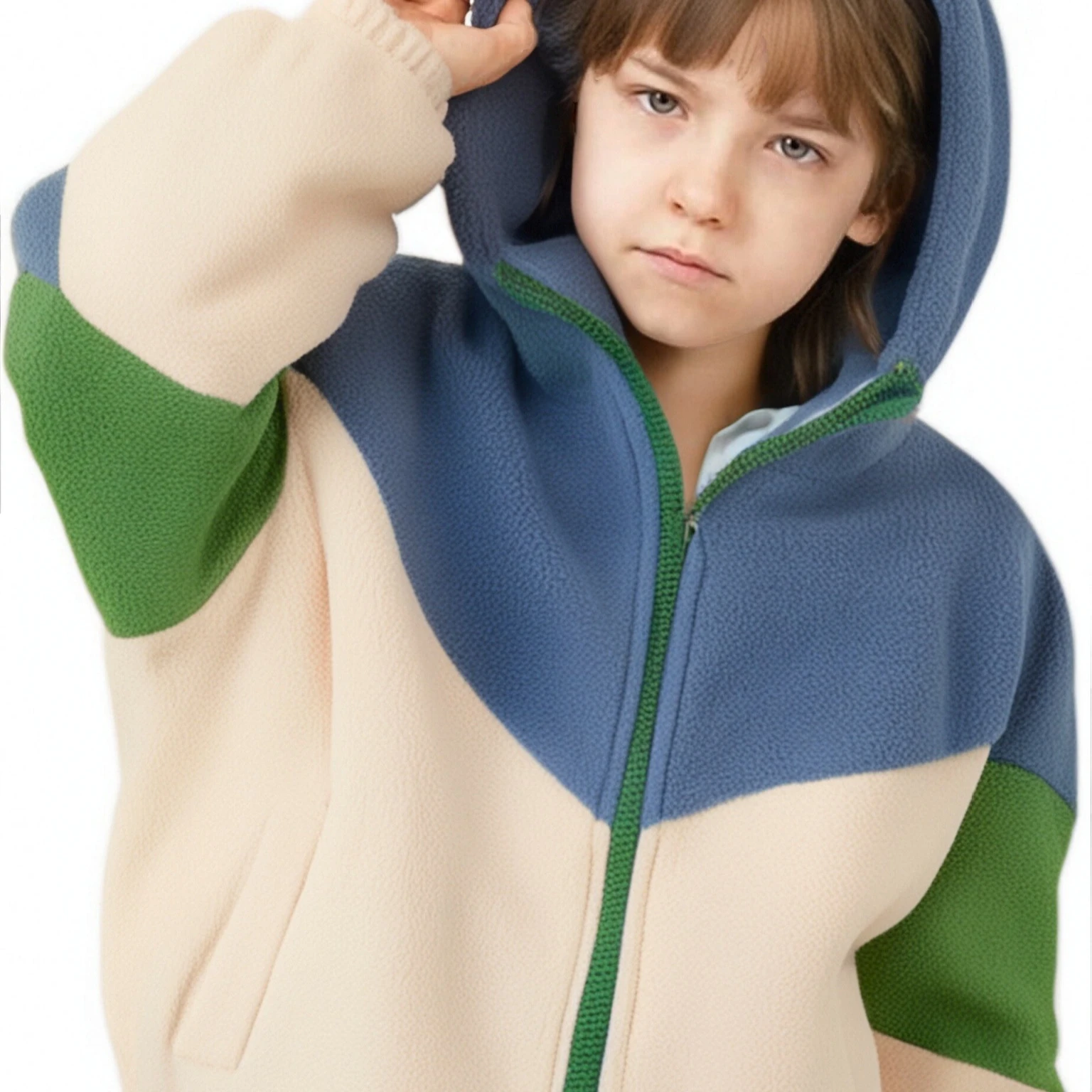 Hoodies & Sweatshirts Kinderbekleidung Neue Kinder-Polarfleecejacke Junge Baby Farblich passende Freizeitoberteile Lässig Einfach