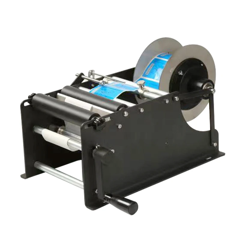 

Manual round bottle labeling machine Small desktop self-adhesive manual semi-automatic labeling machine