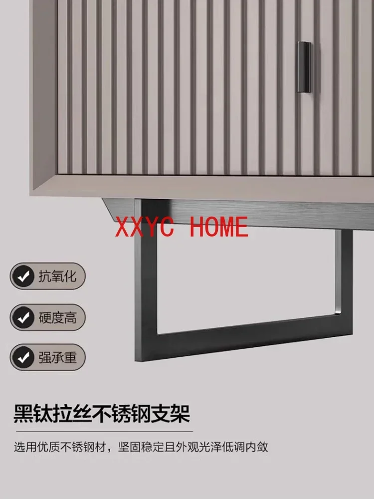 Modern Minimalist Bedroom Storage Cabinet Side Cabinet Premium Light Luxury and Simplicity Storage Solid Wood