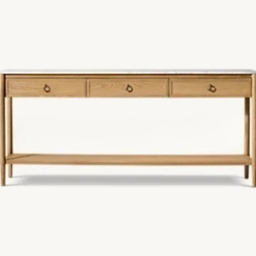 

Marble entrance table French retro entrance table living room coffee table sofa