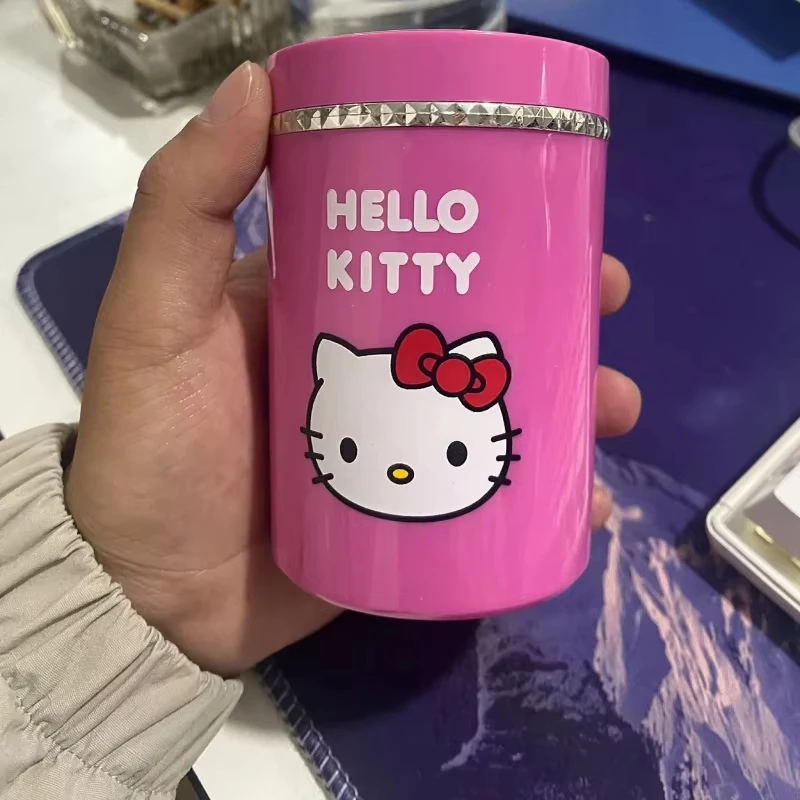 Kawaii Sanrio Hello Kitty Personality Led Light-Up Car Ashtray with Cover Anime Car Decoration for Men and Women Holiday Gifts - view 5