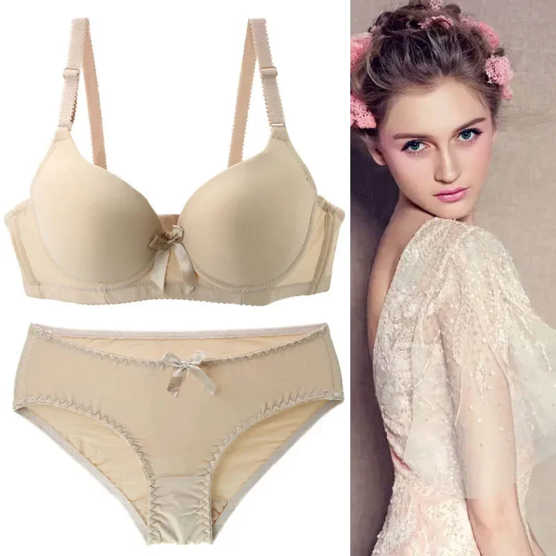 2022 Nieuwe Stijl BC Cup Bh Set Voor Vrouwen Brasserie Roze Rood Blauw Beige Zwart Slipje Push Up Ondergoed Plus size Lingerie