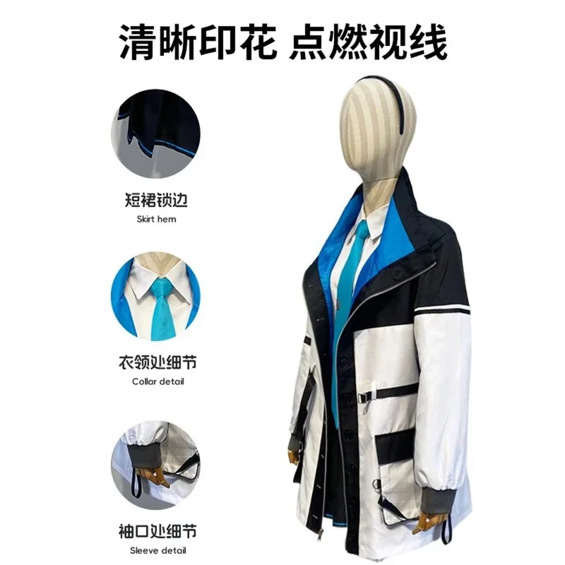 Tendou Arisu Cosplay Costume High School Uniform Clothes Halloween Party for Women Girls