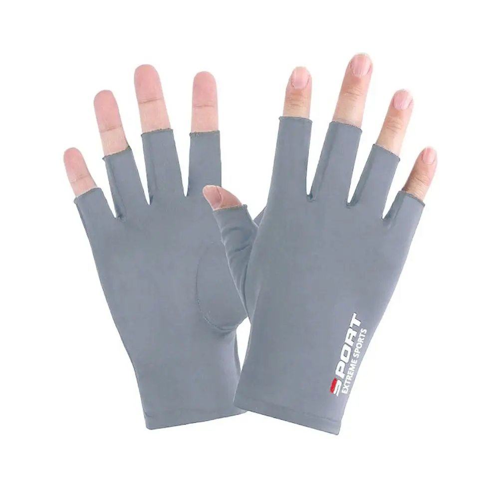 Gloves Half Finger Gloves Cycling Gloves Ice Silk Men Fishing Gloves Summer Sunscreen Gloves Women Gloves Touch Screen Gloves