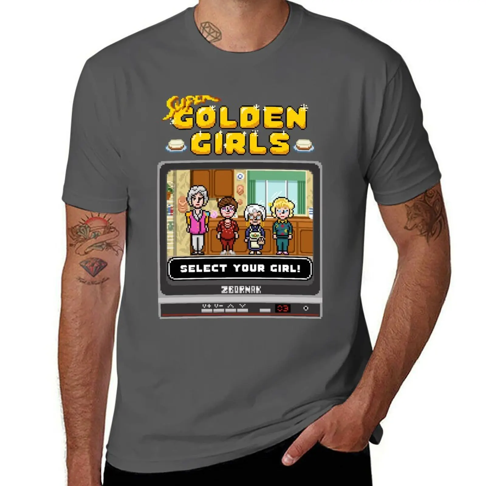 Golden Girls: The Video Game T-Shirt Christmas Casual Tee Shirt
