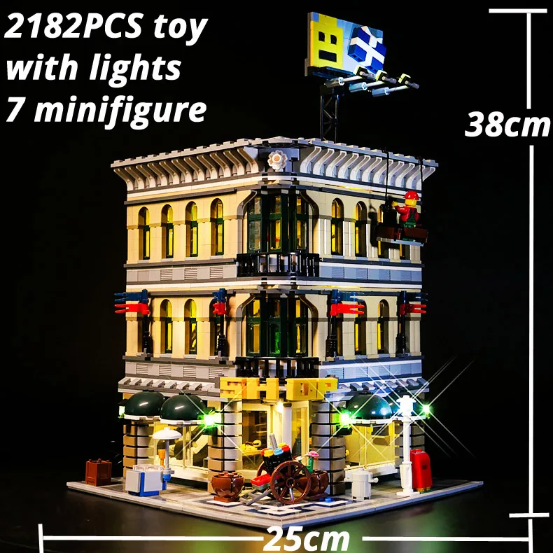 2182 قطعة جراند إمبوريوم 10211 15005 84005 اللبنات الطوب هدايا عيد الميلاد اللعب 2766 2182 2231 30004 متوافق