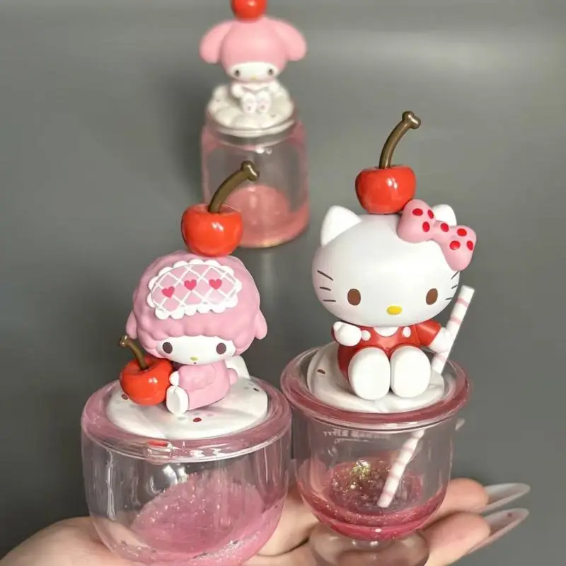 

Sanrio оригинал в наличии Hello Kitty Cinnamoroll красочная специальная серия напитков слепая коробка фигурка специальная форма чашки для напитков игрушка в подарок