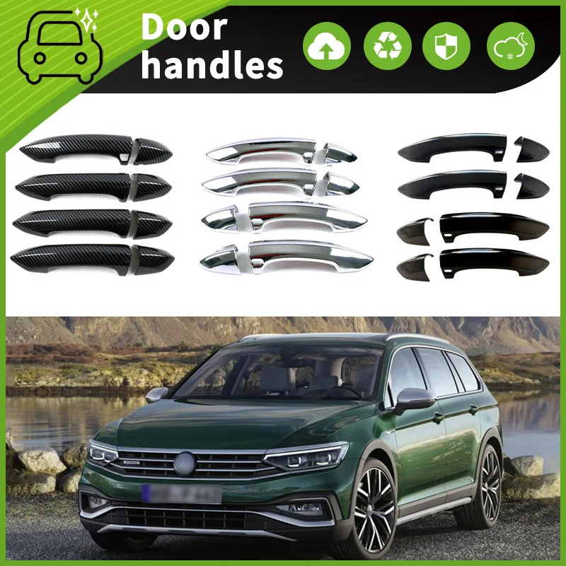 Suitable for 19 Volkswagen Passat door handle decorative door bowl handle scratch-proof modification special accessories