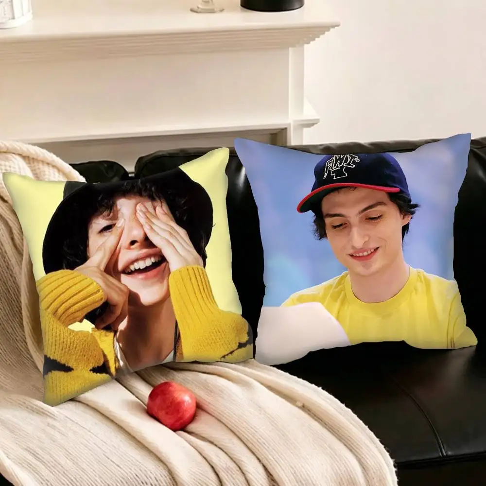 

finnS-N Young Actor W-wolfhard Pillowcase for Sofa Room Office Decor Printing Protector Cushion Cover Valentine gift Custom
