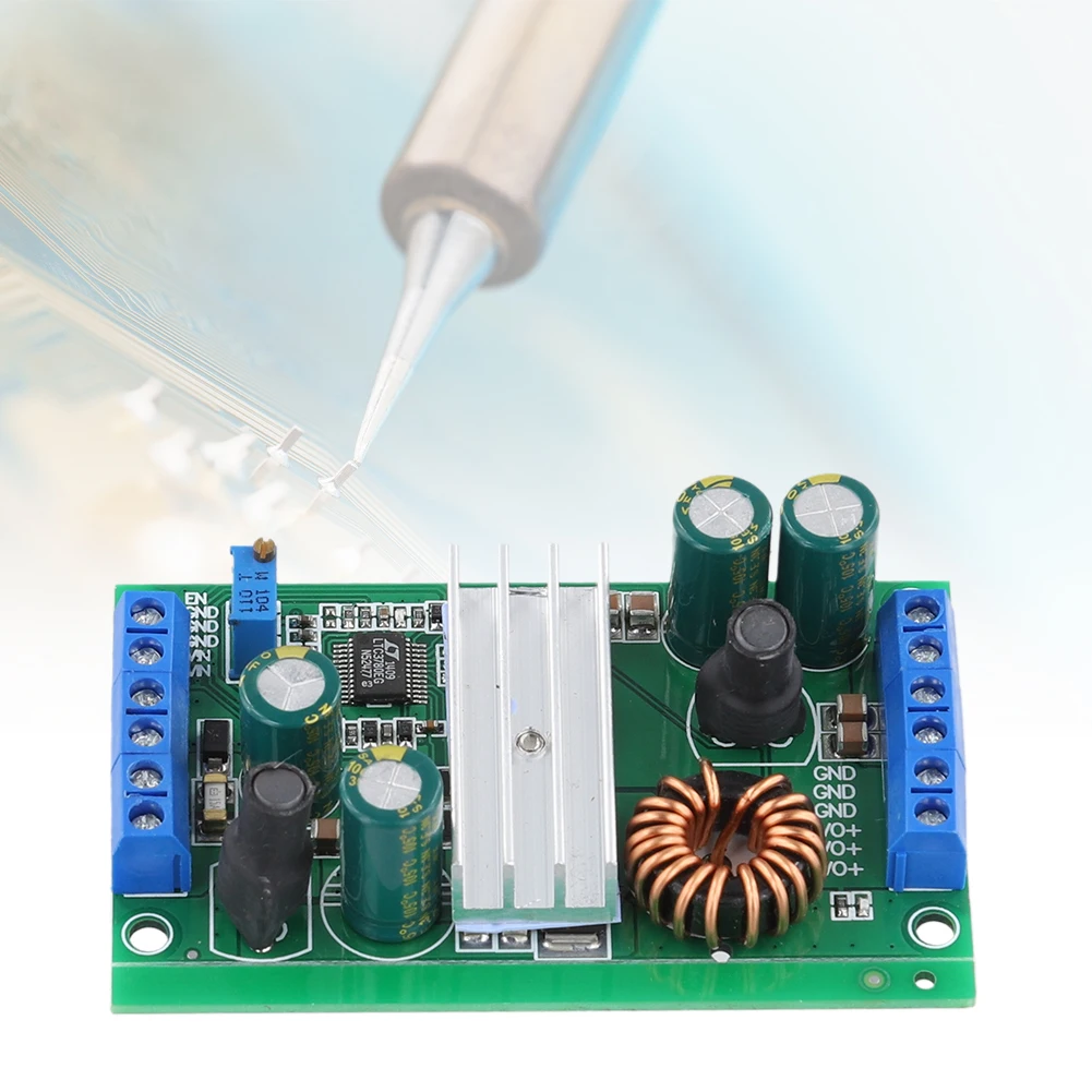 LTC3780 Automatic Buck-boost Module High Power DC-DC 5-32V To 2-24V Volt Regulation Stabilizer Auto Step Up Down Power Module