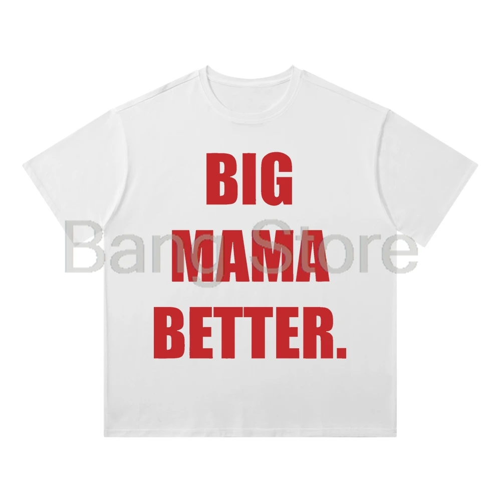 Latto Big Mama Cotton Tee Unisex T-shirt Crewneck Short Sleeve Tops