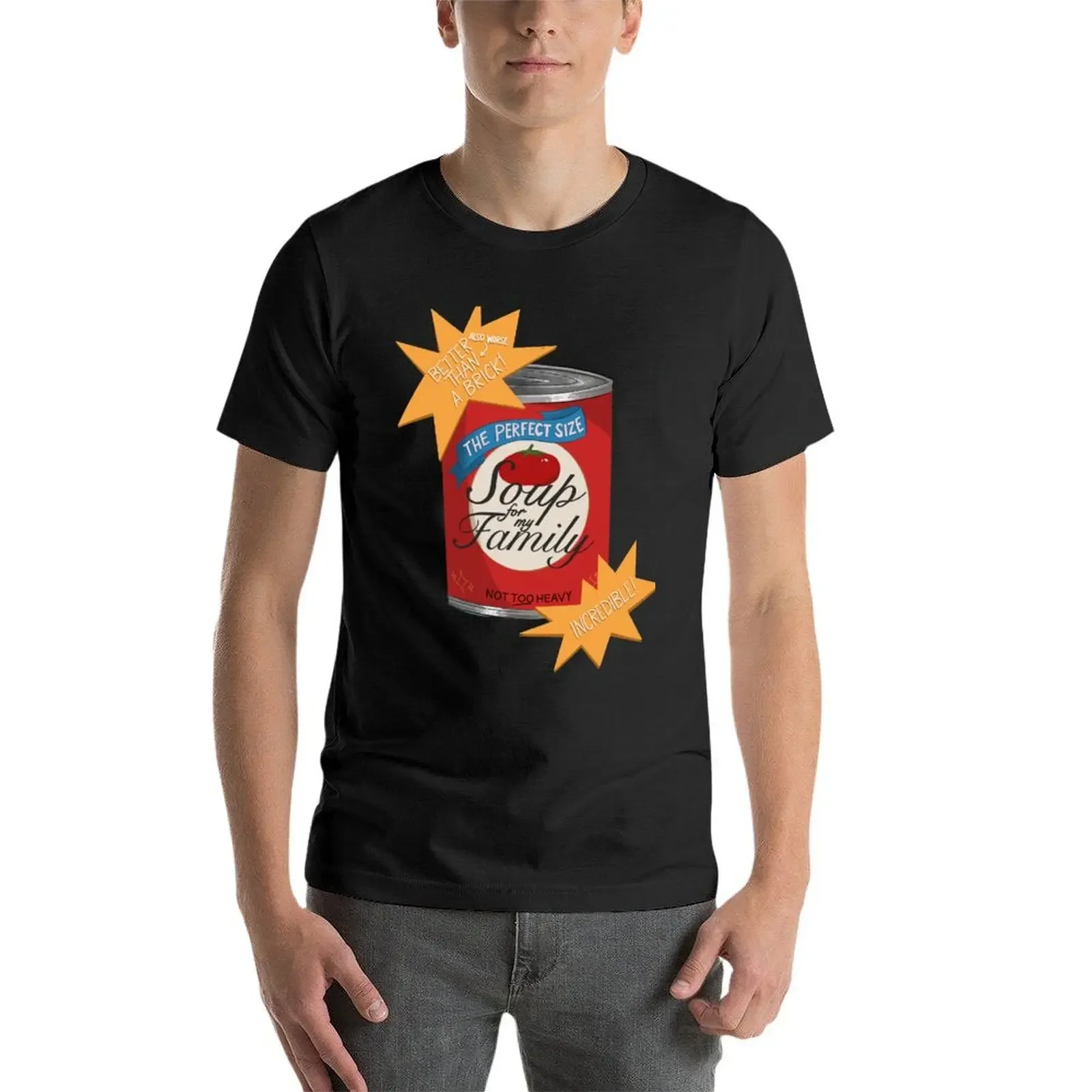 Soup for My Family T-Shirt summer clothes korean fashion Short sleeve tee for a boy mens clothes image 4